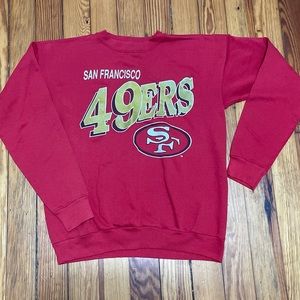 Vintage NFL 1990s San Francisco 49ers Pullover Crewneck Sweatshirt Size Large.